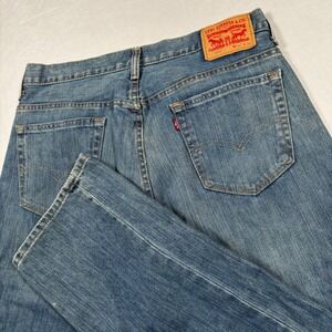 Levi's 569 Loose Straight Jeans Mens 32x36 Blue Medium Wash Denim Pants